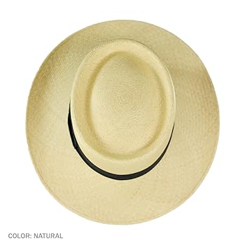 Jaxon Cuenca Panama Straw Gambler Hat (Medium) Natural at